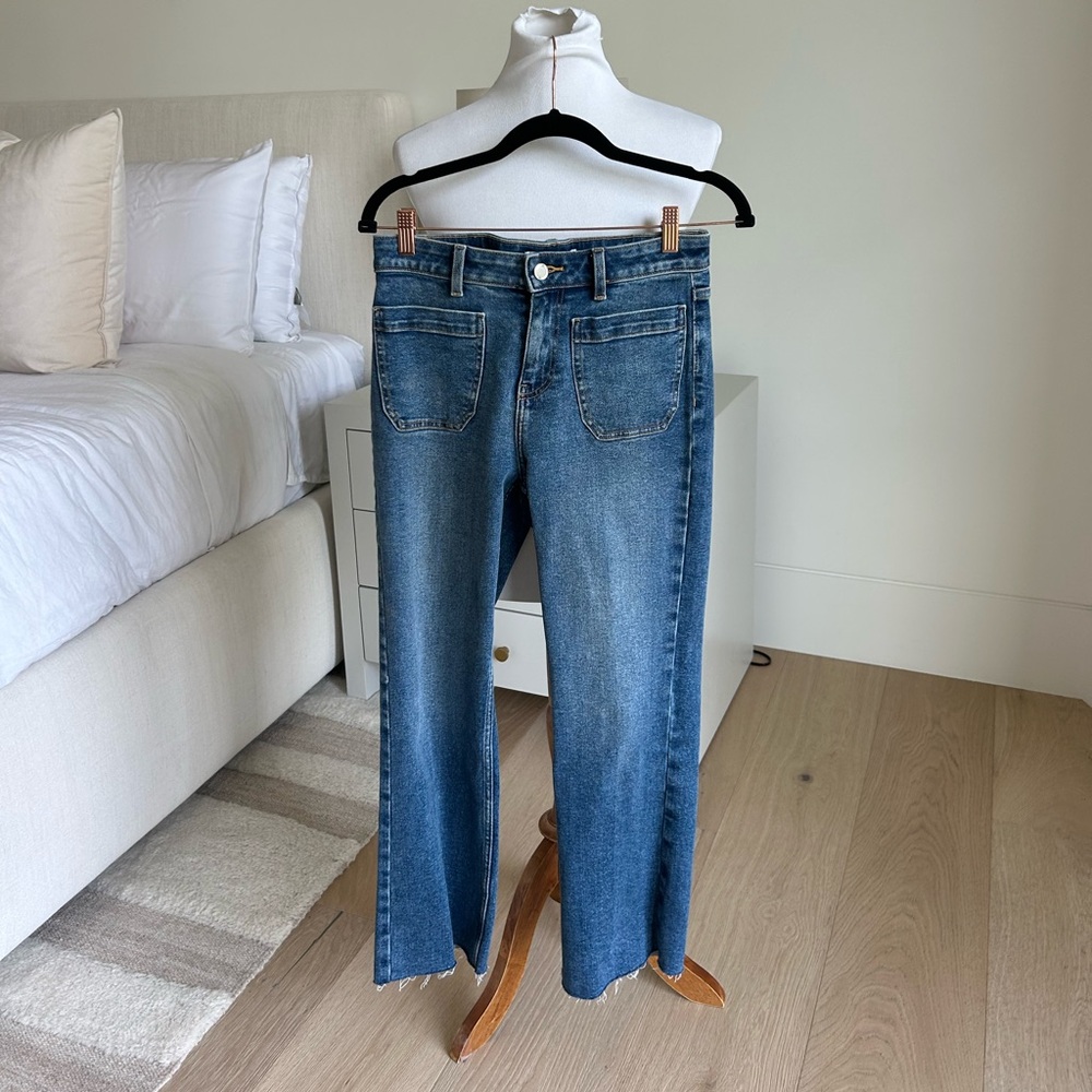 Zara Blue Straight Leg Jeans
